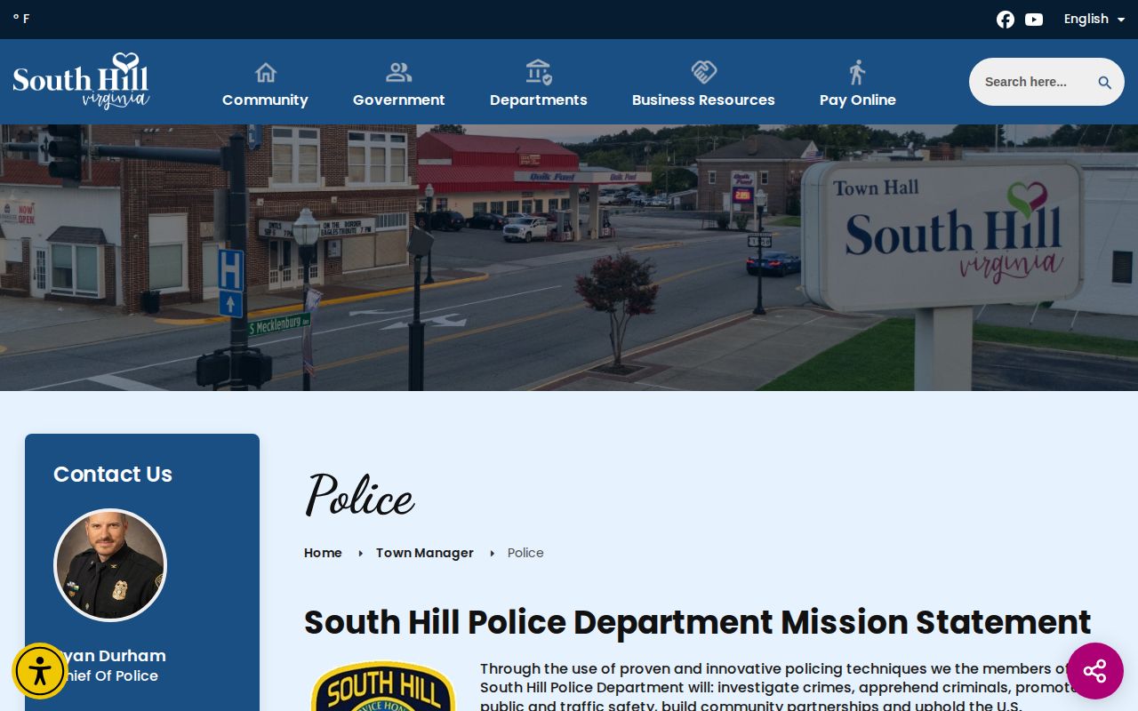 Mecklenburg County South Hill Police Department arrest-record source